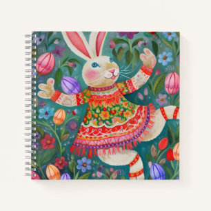 Carnet Joyeuse Danse Bunny de Pâques