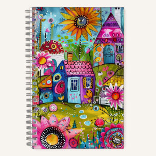 Carnet *~* Joyeuse Fantaisie Florale Cottage Fantaisiste