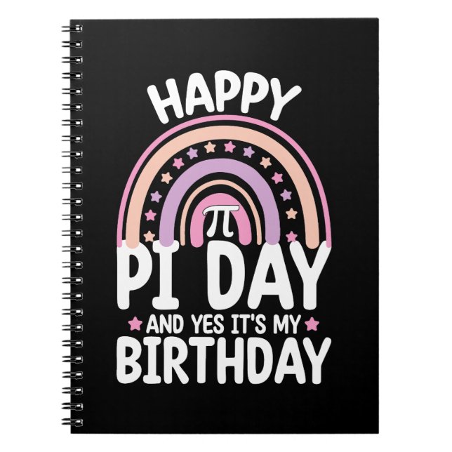 Carnet Joyeuse Fête de Pi Et Oui C'est Mon Anniversaire M (Devant)