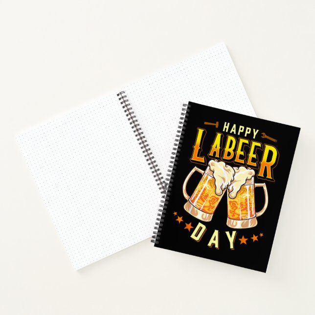 Carnet Joyeuse fête du Labeer drôle Fête du Travail (Intérieur)