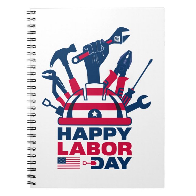 Carnet Joyeuse fête du Travail, vacances aux États-Unis (Devant)