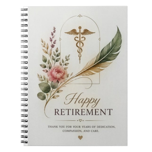 Carnet Joyeuse Retraite Docteur Années De Soins (Devant)