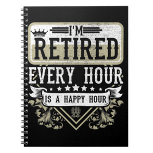Carnet Joyeuse retraite Hommes Femmes Retraite Humour de 