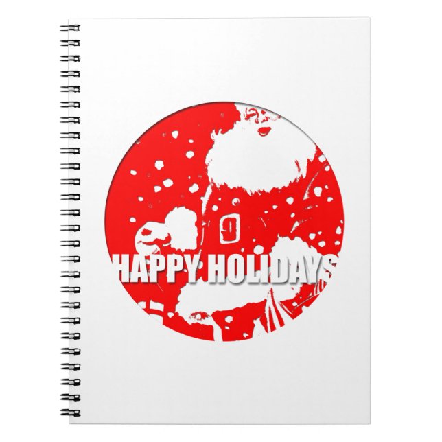 Carnet Joyeuses fêtes - Père Noël - (Devant)