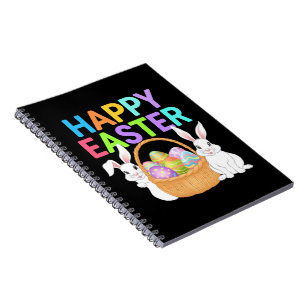 Carnet Joyeuses Pâques 2025 Œufs Lapin Mignon