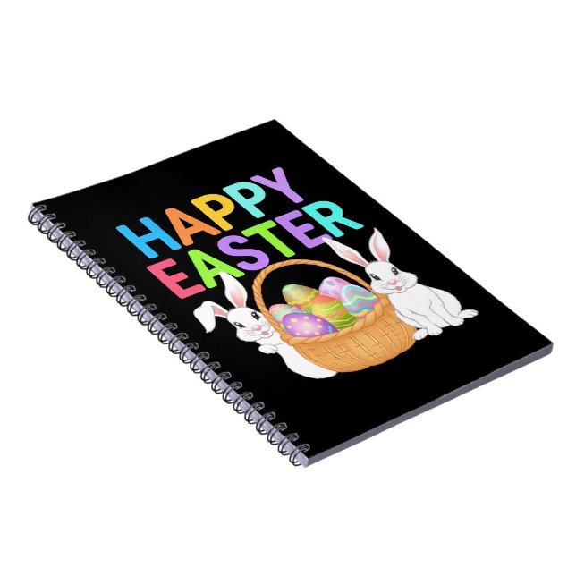 Carnet Joyeuses Pâques 2025  Œufs Lapin Mignon (Côté Droit)