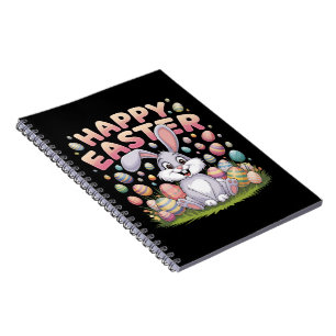 Carnet Joyeuses Pâques 2025  Œufs Lapin Mignon