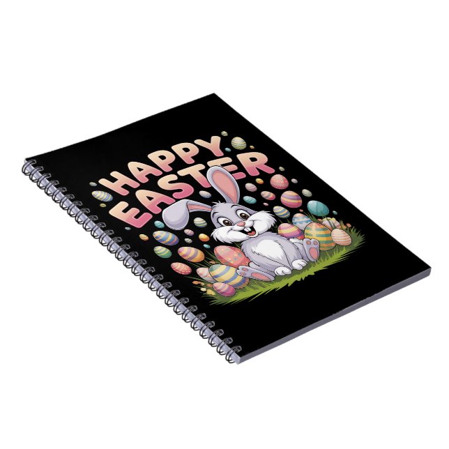 Carnet Joyeuses Pâques 2025  Œufs Lapin Mignon (Côté Droit)