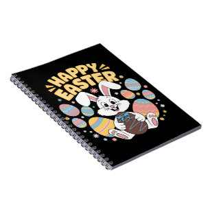 Carnet Joyeuses Pâques 2025  Œufs Lapin Mignon