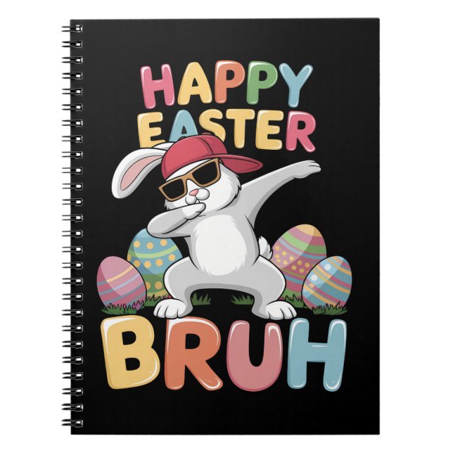 Carnet Joyeuses Pâques Frérot Frangin Lapin Rigolo qui Da (Devant)