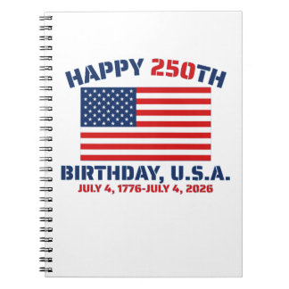 CARNET JOYEUX 250E ANNIVERSAIRE ÉTATS-UNIS