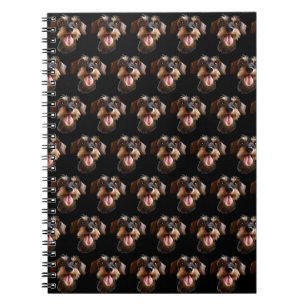 Carnet Joyeux À poils durs Dachshund