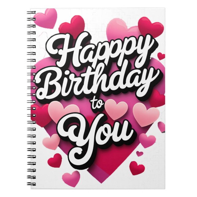 Carnet Joyeux anniversaire (Devant)