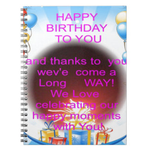 Carnet Joyeux anniversaire à vous Art Imprimer