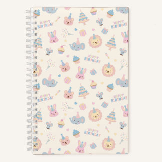 Carnet Joyeux Anniversaire Animaux Ivoire