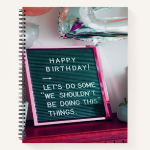 Carnet Joyeux anniversaire ! Drôle Trouble Coquin
