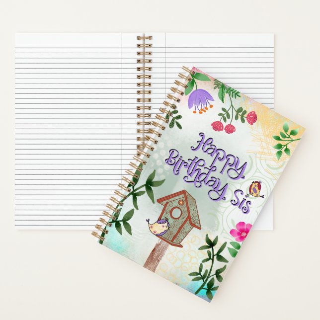 Carnet Joyeux Anniversaire Sœur (À l'intérieur)