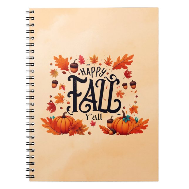 Carnet Joyeux Automne à tous classique  (Devant)