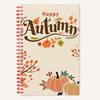 Carnet Joyeux automne, saison Citrouille, Halloween