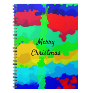 Carnet Joyeux cadeau de Noël Favor Encre Splash Abstrait