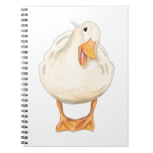 Carnet Joyeux canard, mignon animal, Art original, aquare