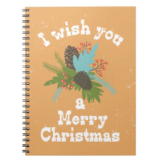 Carnet Joyeux Décor de Noël (Devant)