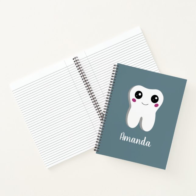 Carnet Joyeux Dentelle Dentelle souriante mignonne dessin (Intérieur)