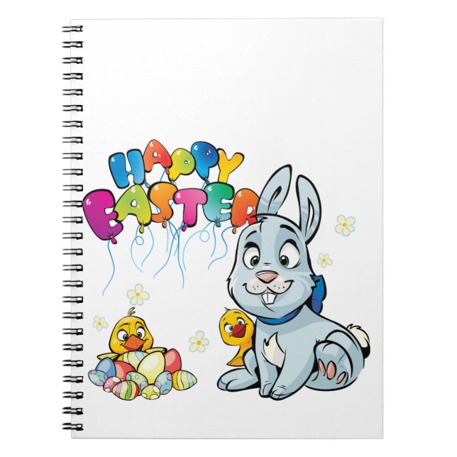 Carnet Joyeux dessin de Pâques (Devant)