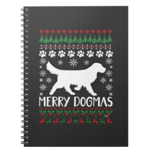 Carnet Joyeux Dogmes Chien Flocon de Neige Sweat de Noël