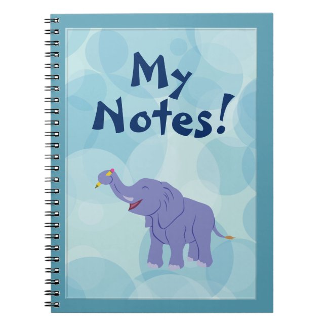Carnet Joyeux éléphant (Devant)