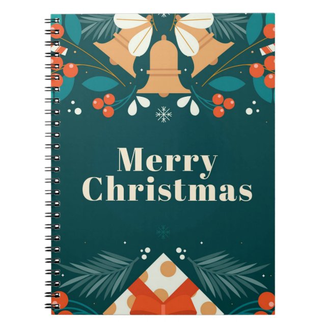 Carnet Joyeux et brillant Style moderne Nouvel An (Devant)