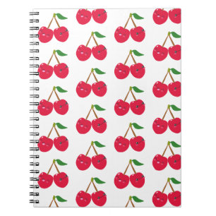 Carnet Joyeux Fruit de Cerise Mignonne Souriante