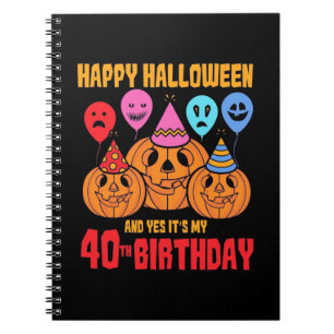 Carnet Joyeux Halloween 40e anniversaire