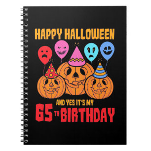 Carnet Joyeux Halloween 65e anniversaire