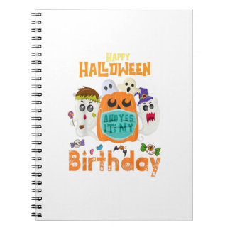 Carnet Joyeux Halloween Anniversaire Né En Octobre Hallow
