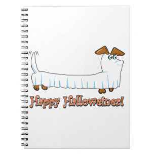 Carnet Joyeux Halloween Dachshund