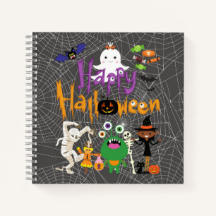 Carnet Joyeux Halloween Enfants Mignon et Effrayant  