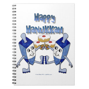 Carnet Joyeux Hanukkah Toupie de Hanukkah Beignet