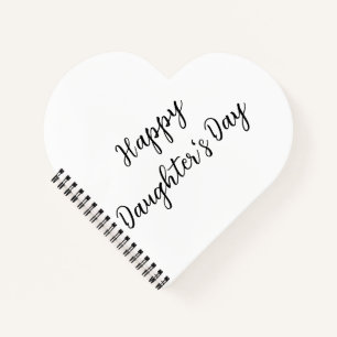 Carnet Joyeux jour de filles si.ple minimum ajouter le no