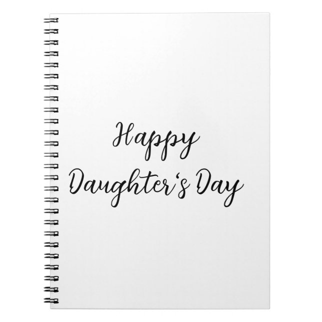 Carnet Joyeux jour de filles si.ple minimum ajouter le no (Devant)