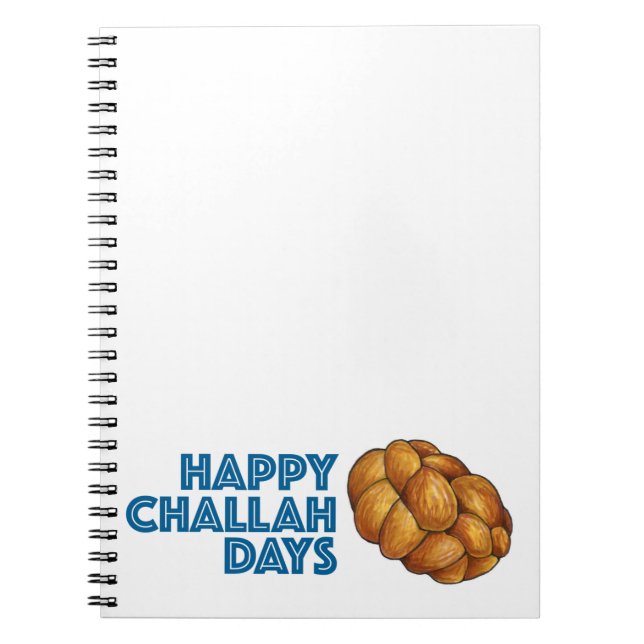 Carnet Joyeux Jours de Challah Chanukah Hanoukka Holiday (Devant)