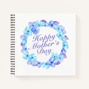 Carnet Joyeux Joyeux Jour des Mères Floral Wreath Guestbo