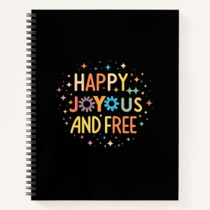 Carnet Joyeux, Joyeux, Libre, Motivationnel, Inspirationn