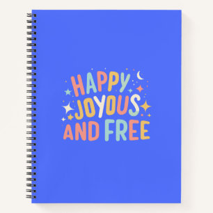 Carnet Joyeux, Joyeux, Libre, Motivationnel, Inspirationn