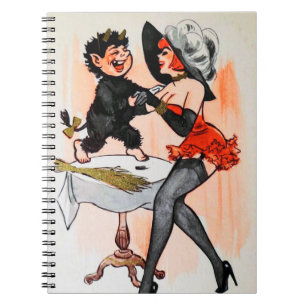 Carnet Joyeux Krampus avec Temptress Vintage Noël
