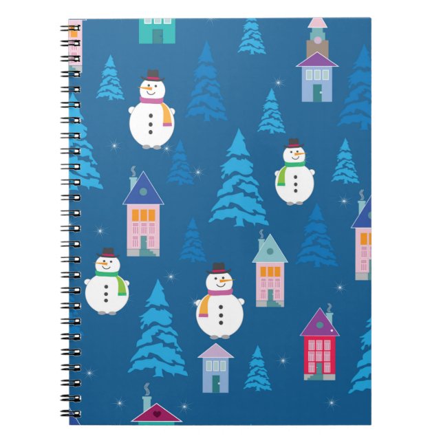 Carnet Joyeux Motif de Noël (Devant)