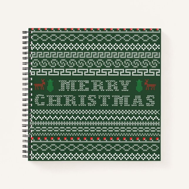 Carnet Joyeux Noël avec bonhomme de neige (Devant)