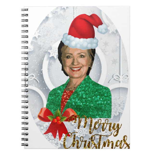 Carnet joyeux Noël Hillary clinton (Devant)