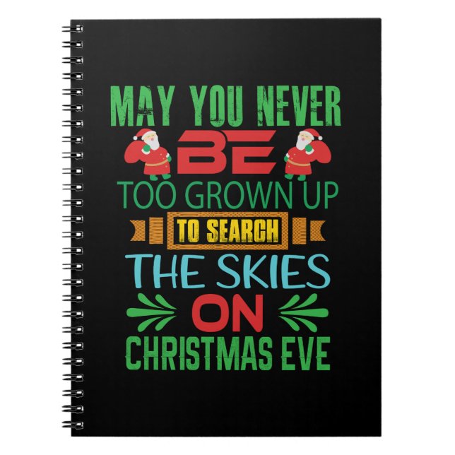 Carnet Joyeux Noël Le Ciel Le Soir De Noël (Devant)