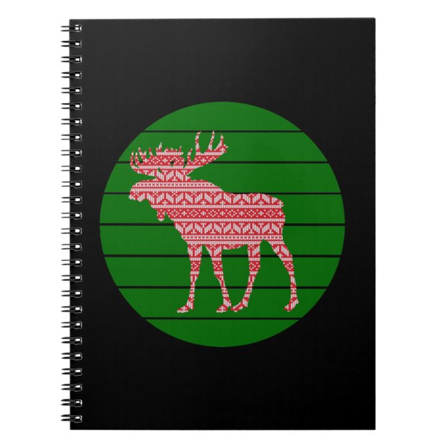 CARNET JOYEUX NOËL ORIGNAL CERF (Devant)